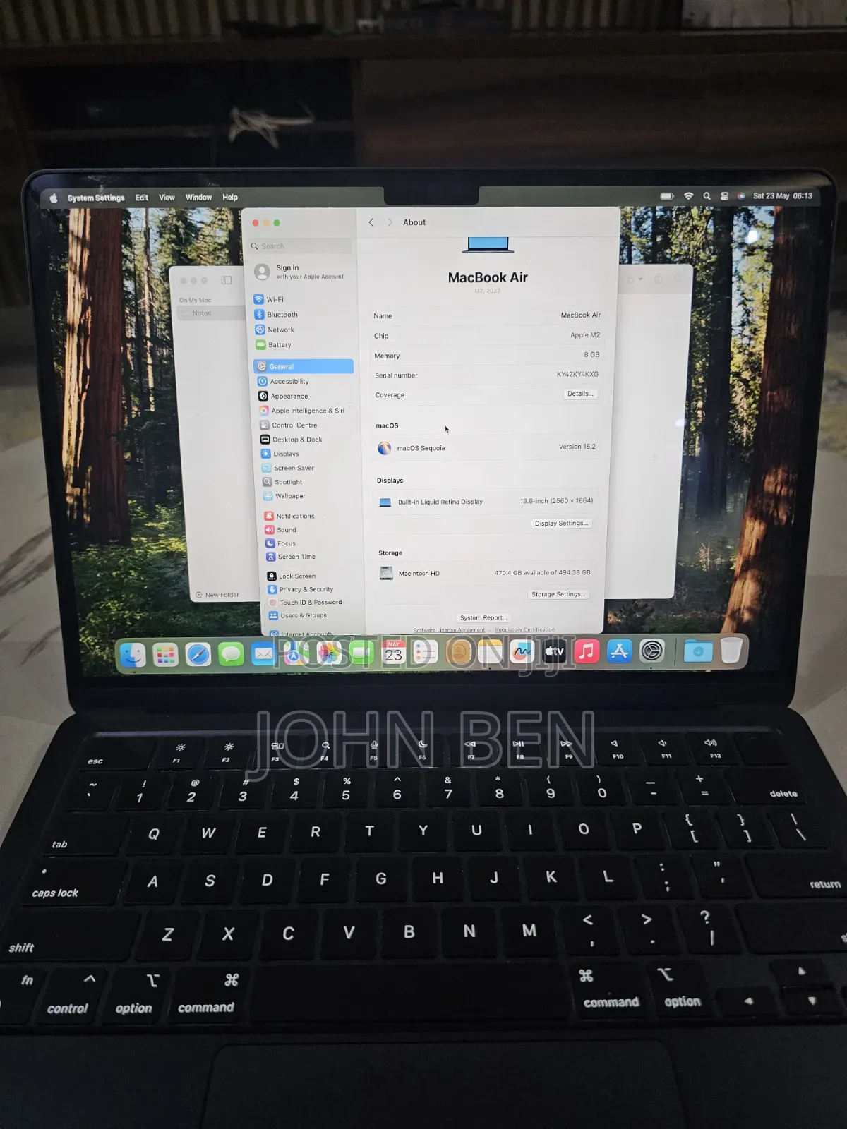 Laptop Apple MacBook Air 2022 M2 8GB Apple M2 SSD 500GB