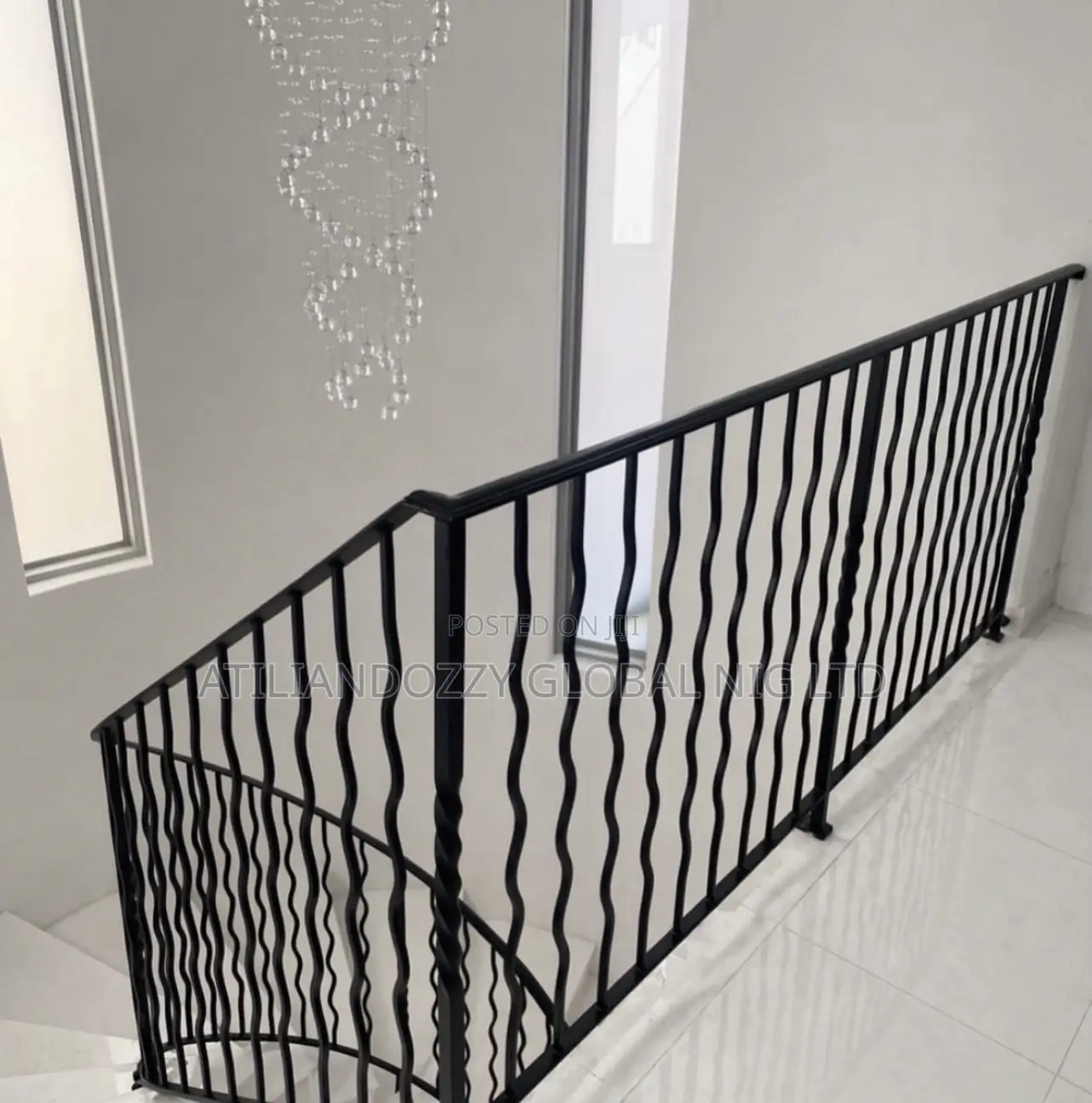 Deep Wave Wrought Iron Rails
