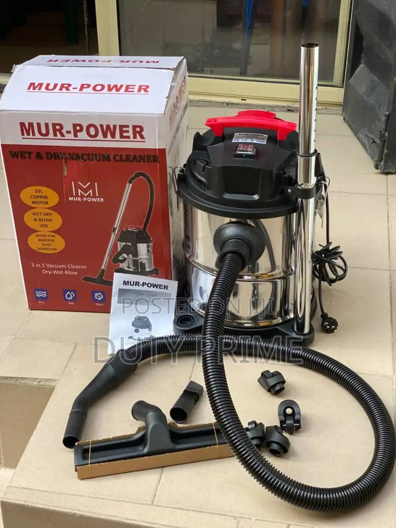 Mur-Power 20l Wet Dry Stainless Steel Vacuum Cleaner + Blower