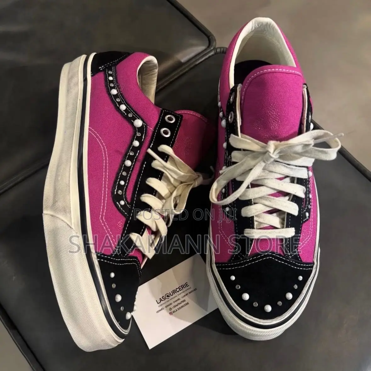 Old Skool Vans Pink Black