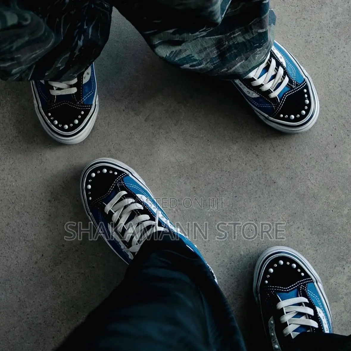 Old Skool Vans Blue and Black