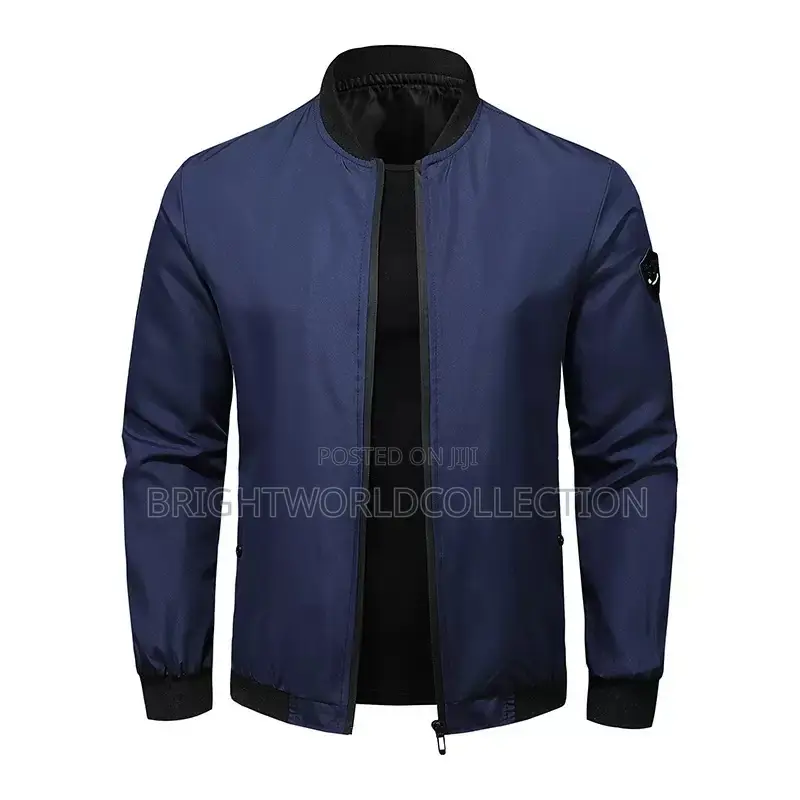 Men's Jacket Light Weight Autumn Solid Color Coat Men Wear Jacket