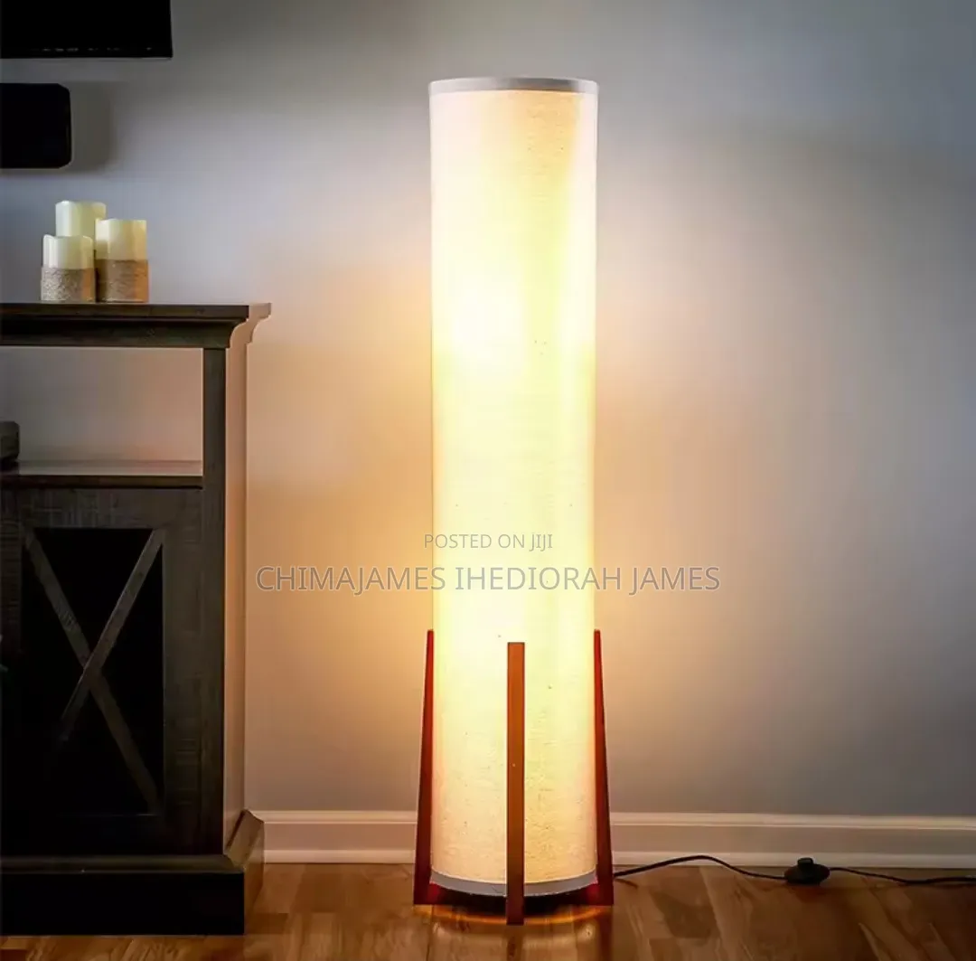 Japanese Style Walnut Floor Lamp Fairbanks Floor Light for Living