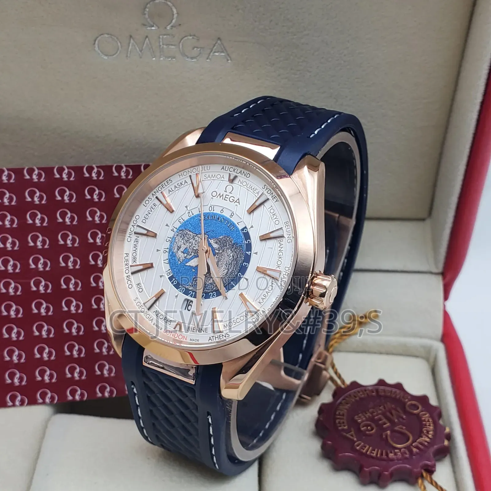Luxury-Inspired Seamaster Watch Auto,Rubber/Leather Strap, Men's Watch