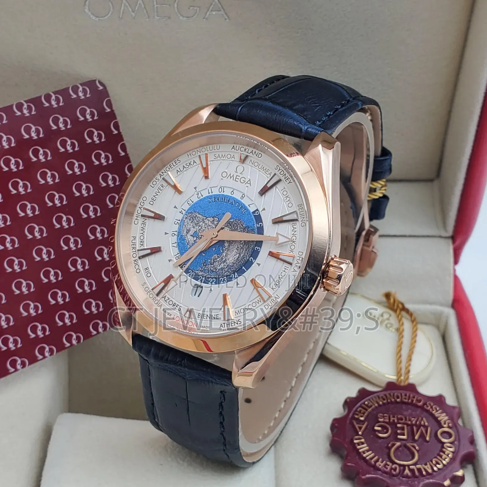 Luxury-Inspired Seamaster Watch Auto,Rubber/Leather Strap, Men's Watch
