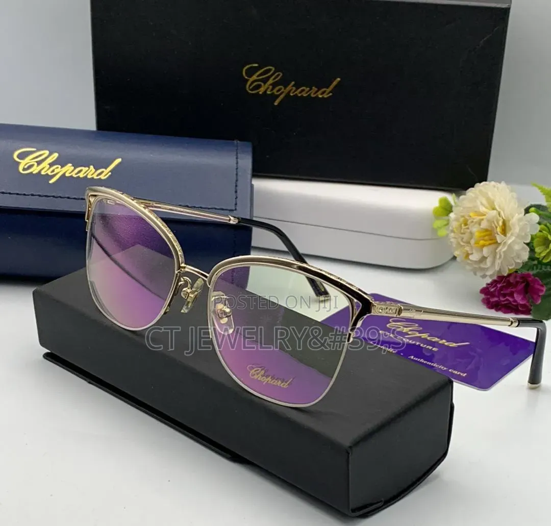 Chopard Inspired Luxury Eyewear Metal Frame, Photochromic Lens Glasses
