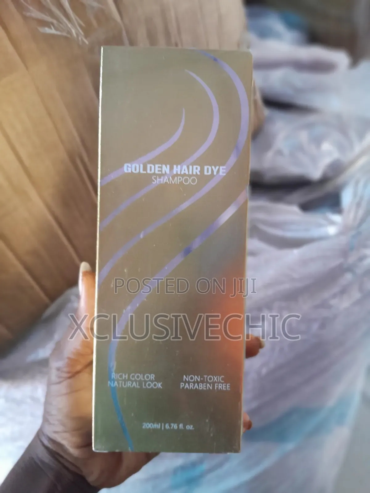 200ml Golden Hair Dye Shampoo - Gold Colour