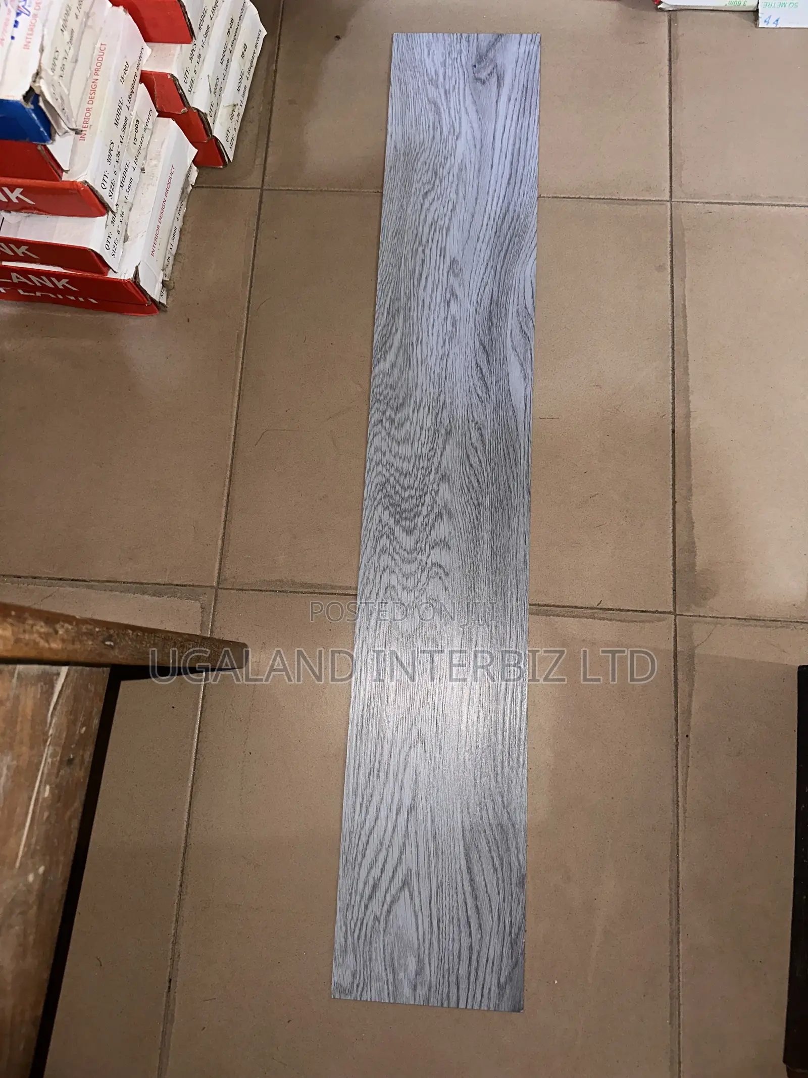 Modern Silver Gray Vinyl Flooring