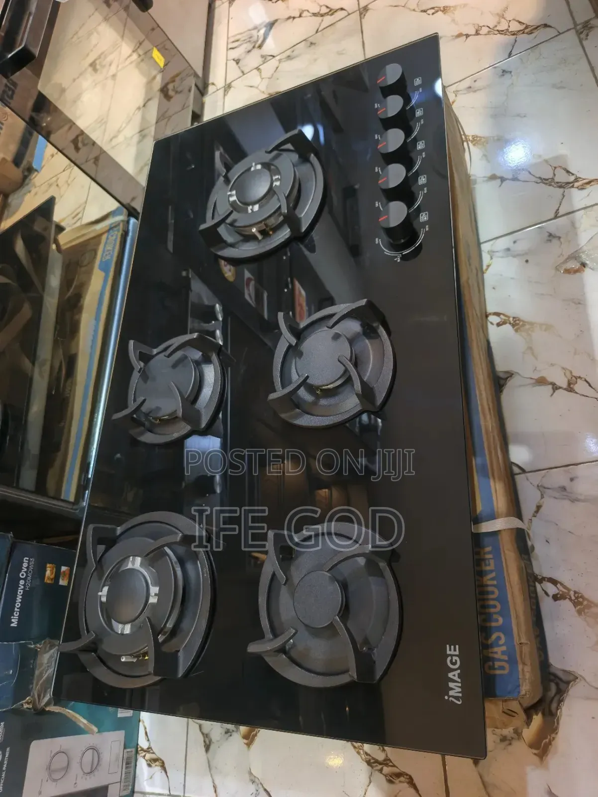 Original Image Inbuilt Cabinet 5 Burners New Design Gas Cooker Hob