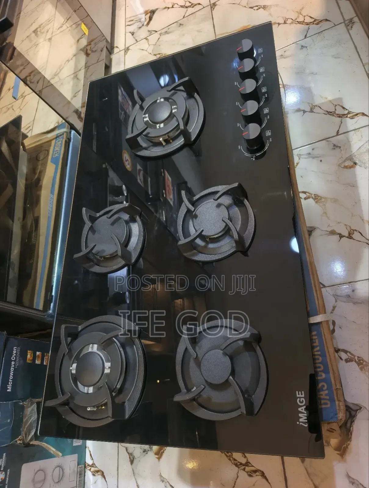 Original Image Inbuilt Cabinet 5 Burners New Design Gas Cooker Hob