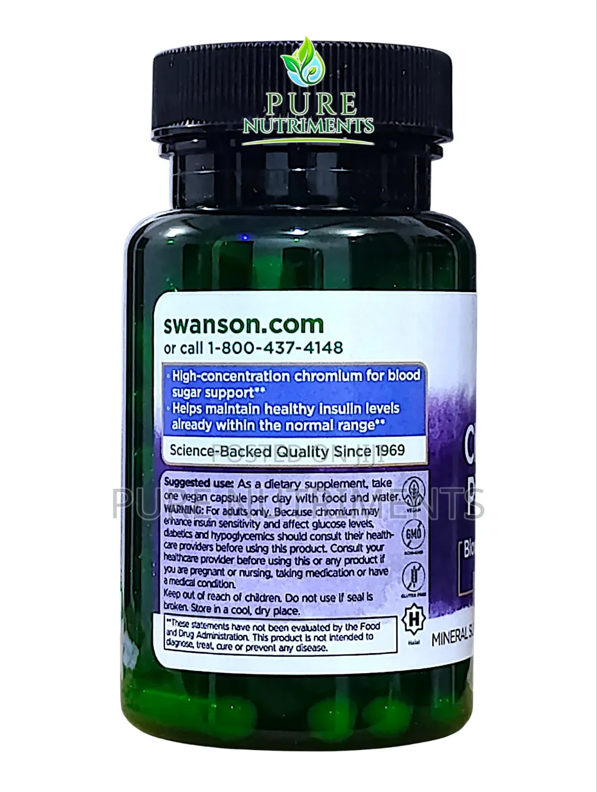 Swanson Chromium Picolinate 200mcg 200 Vegan Caps_ Blood Sugar Support