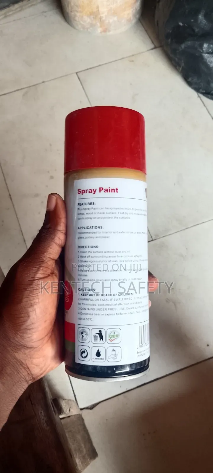 Spray Paint in Can Available
