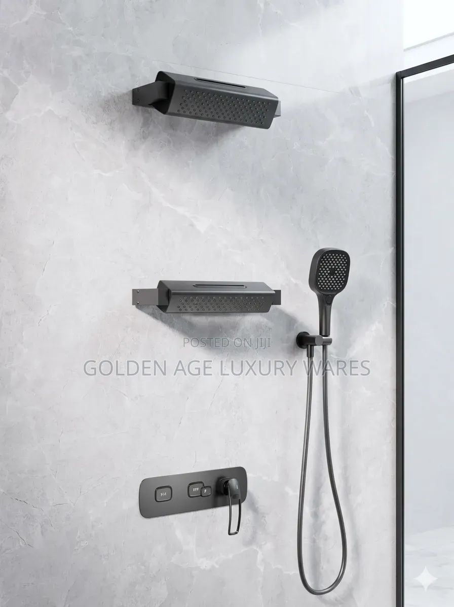 Dual Shower Head Thermostatic Conduit Shower