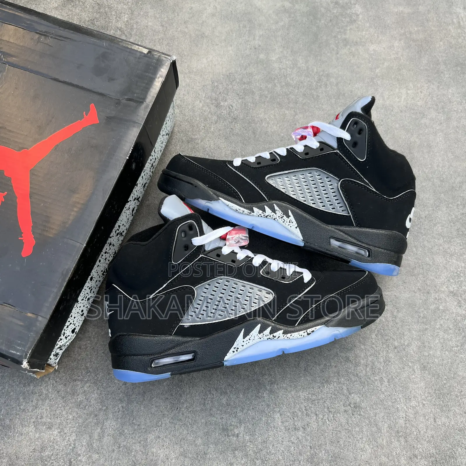 Air Jordan 5 Silver Black