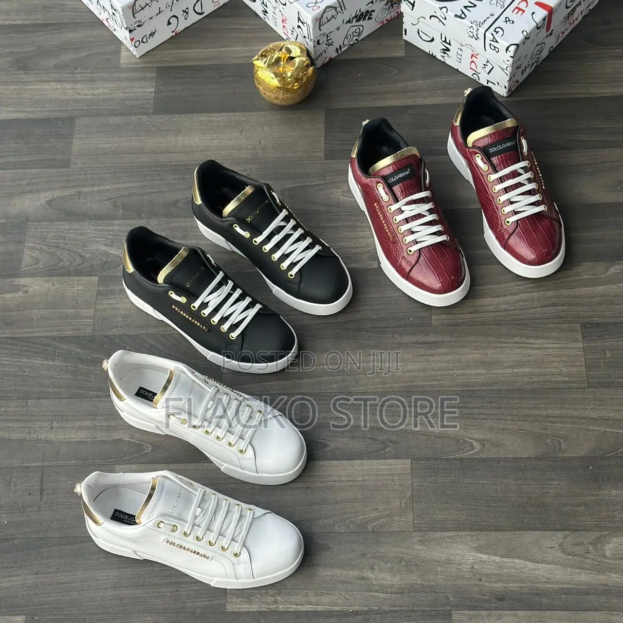 Original Dolce Gabbana Angelic Luxury Leather Sneakers