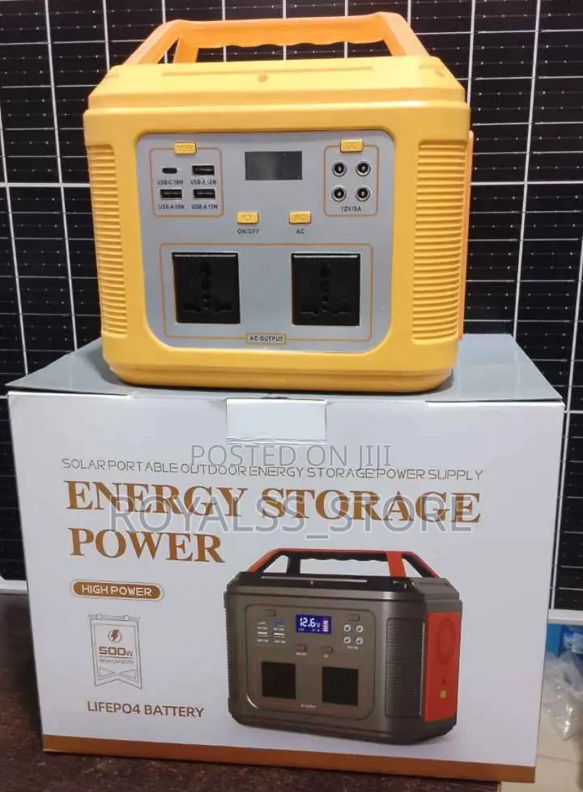 500w Portable Solar Energy Storage Power Supply / Solar Generator Unit