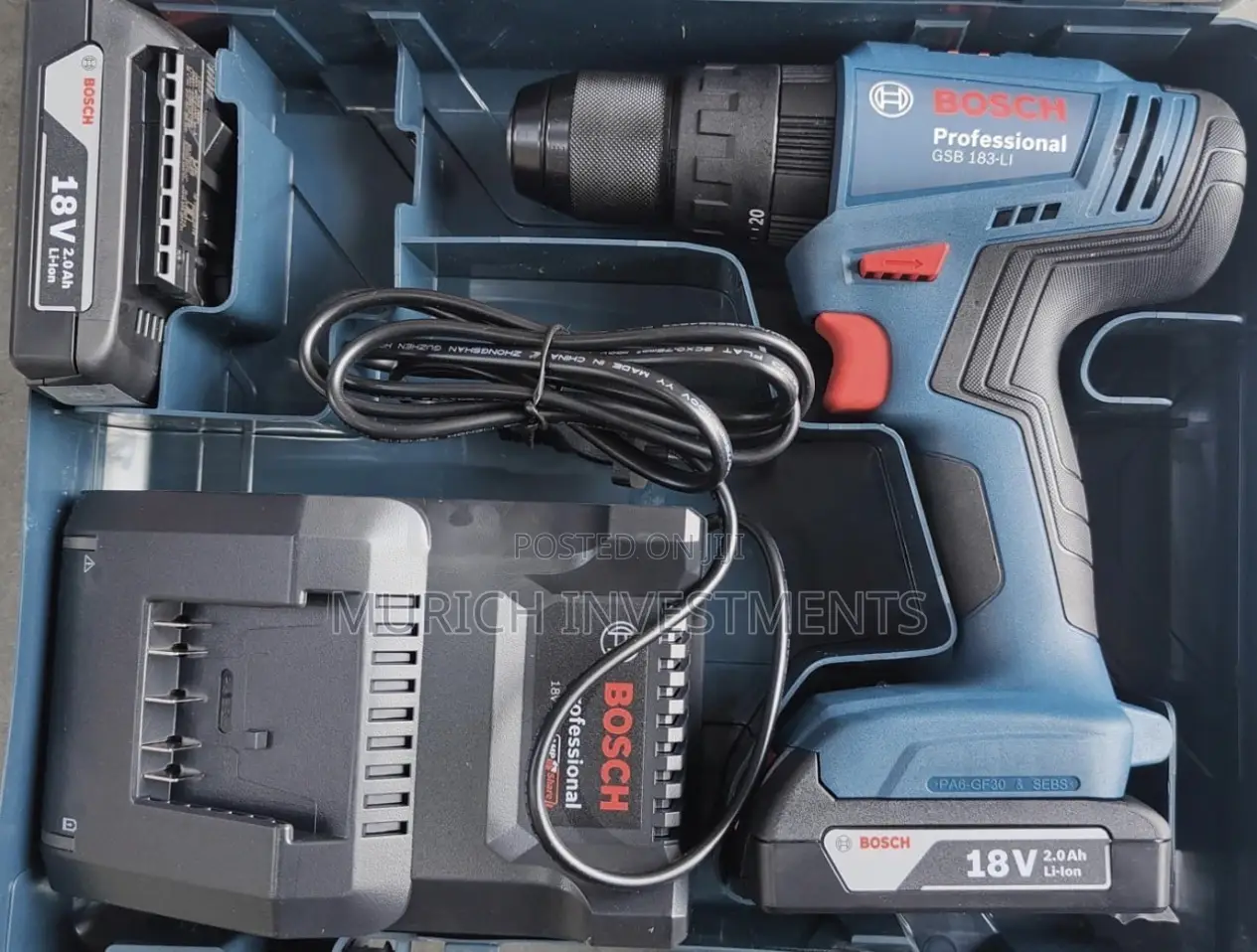 Bosch GSB 183 Li Cordless Impact Drill 18v Battery Powered Wall Drill