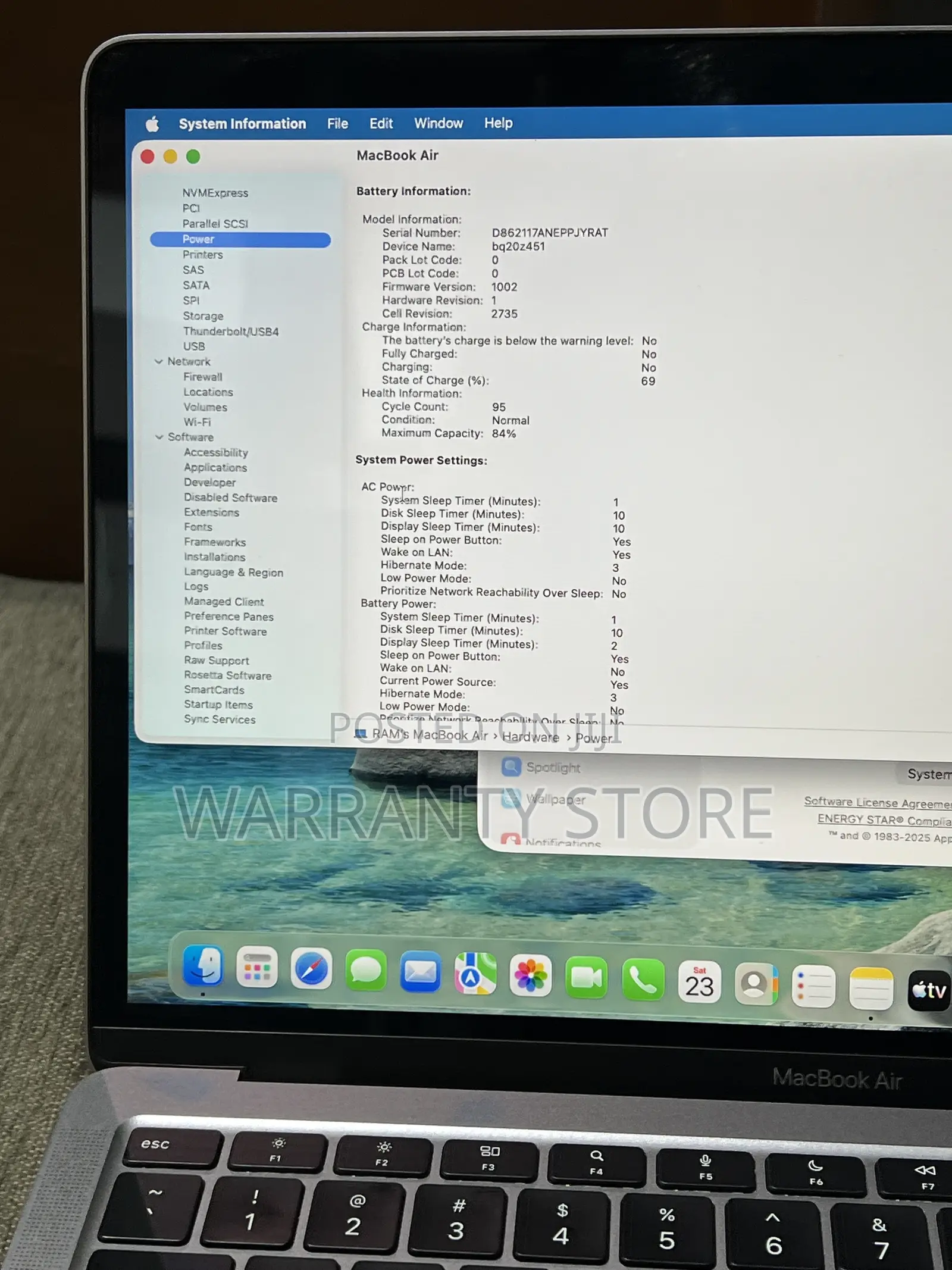 Laptop Apple MacBook Air 2020 M1 8GB Apple M1 SSD 256GB