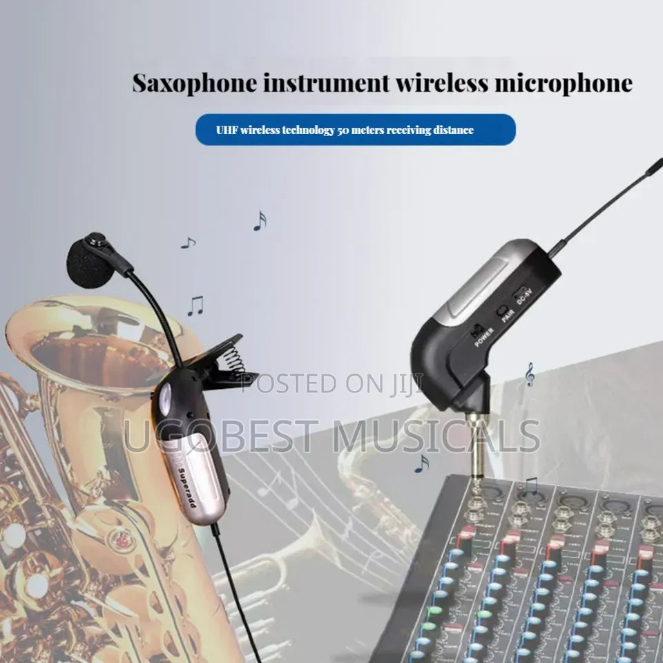 Wireless Saxophone Microphone System | Clip-on Instrument Mic