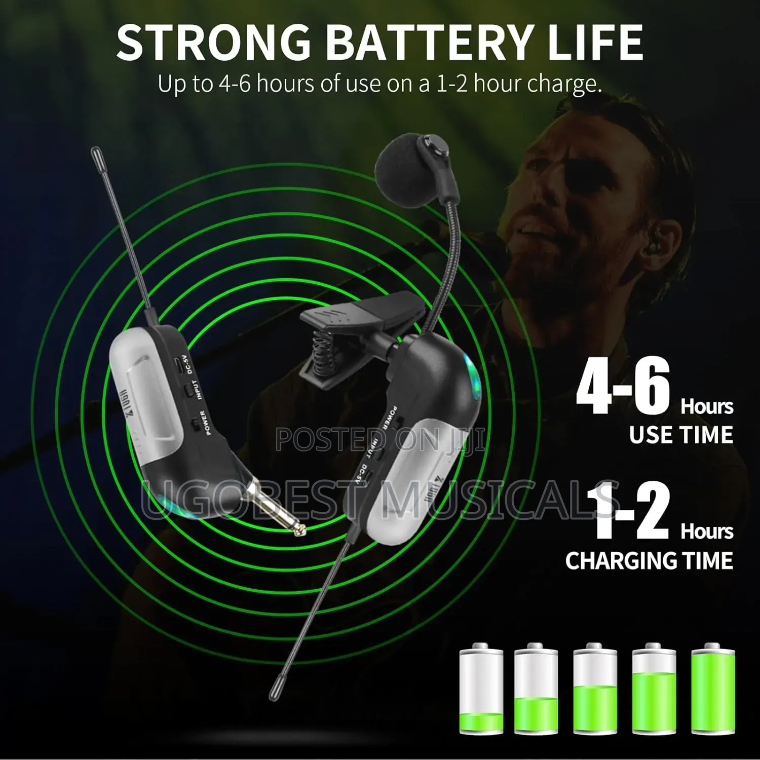 Wireless Saxophone Microphone System | Clip-on Instrument Mic
