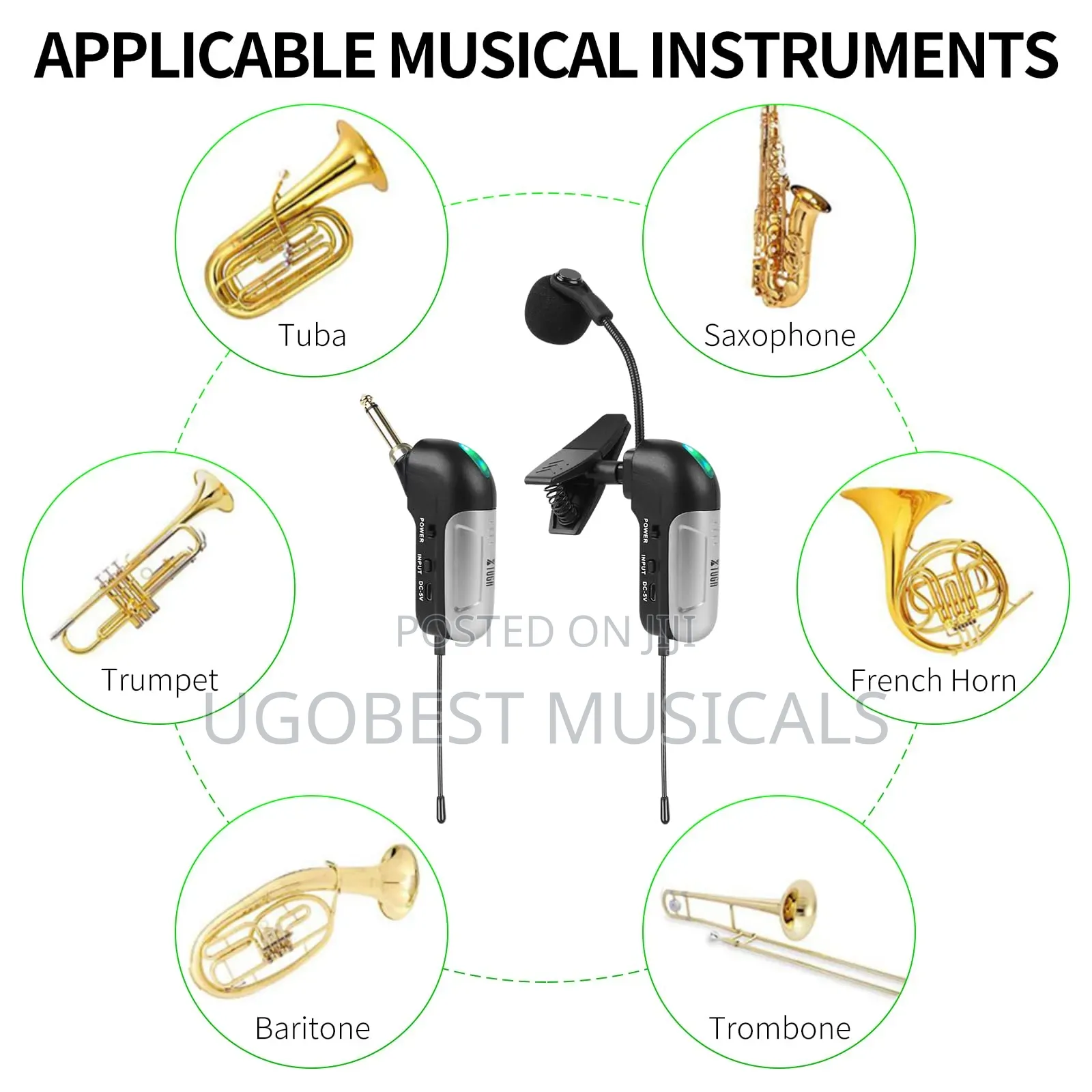 Wireless Saxophone Microphone System | Clip-on Instrument Mic