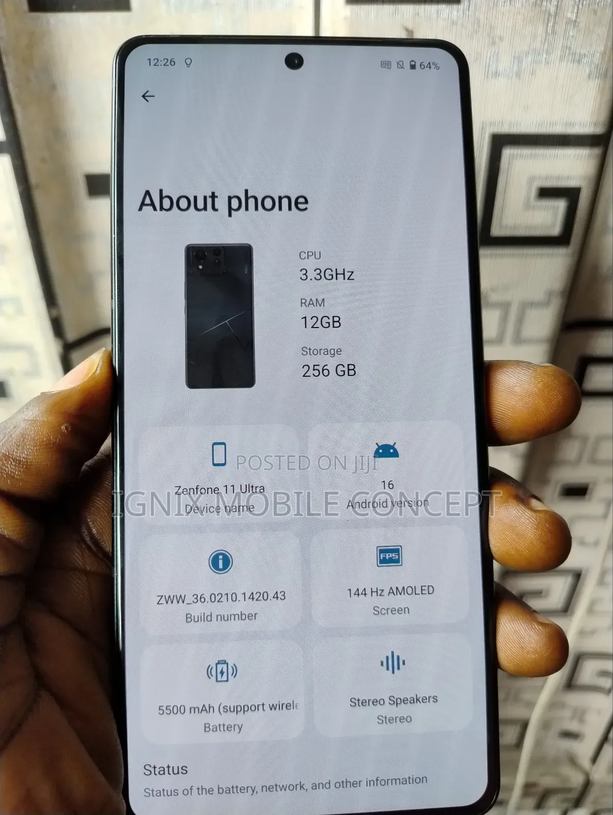 Asus Zenfone 11 Ultra 256 GB Black