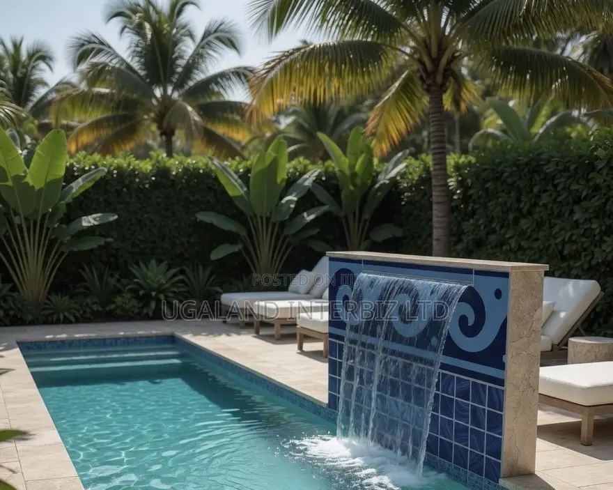 Ocean Flow Pool Mosaic Tiles