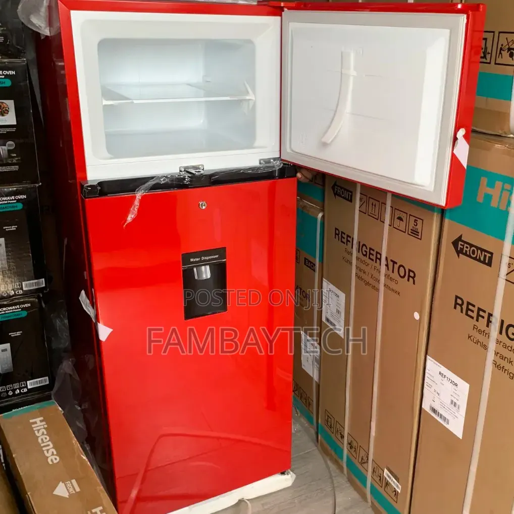 Brand New Hisense 205drb Refrigerator – Red 204l Capacity