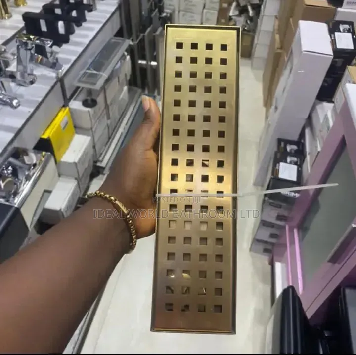 Gold 30cm Box Floor Drain 
