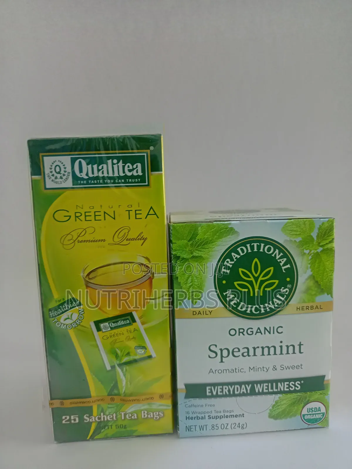 Qualitea Green Tea and Organic Spearmint Tea: Enhanced Digestion