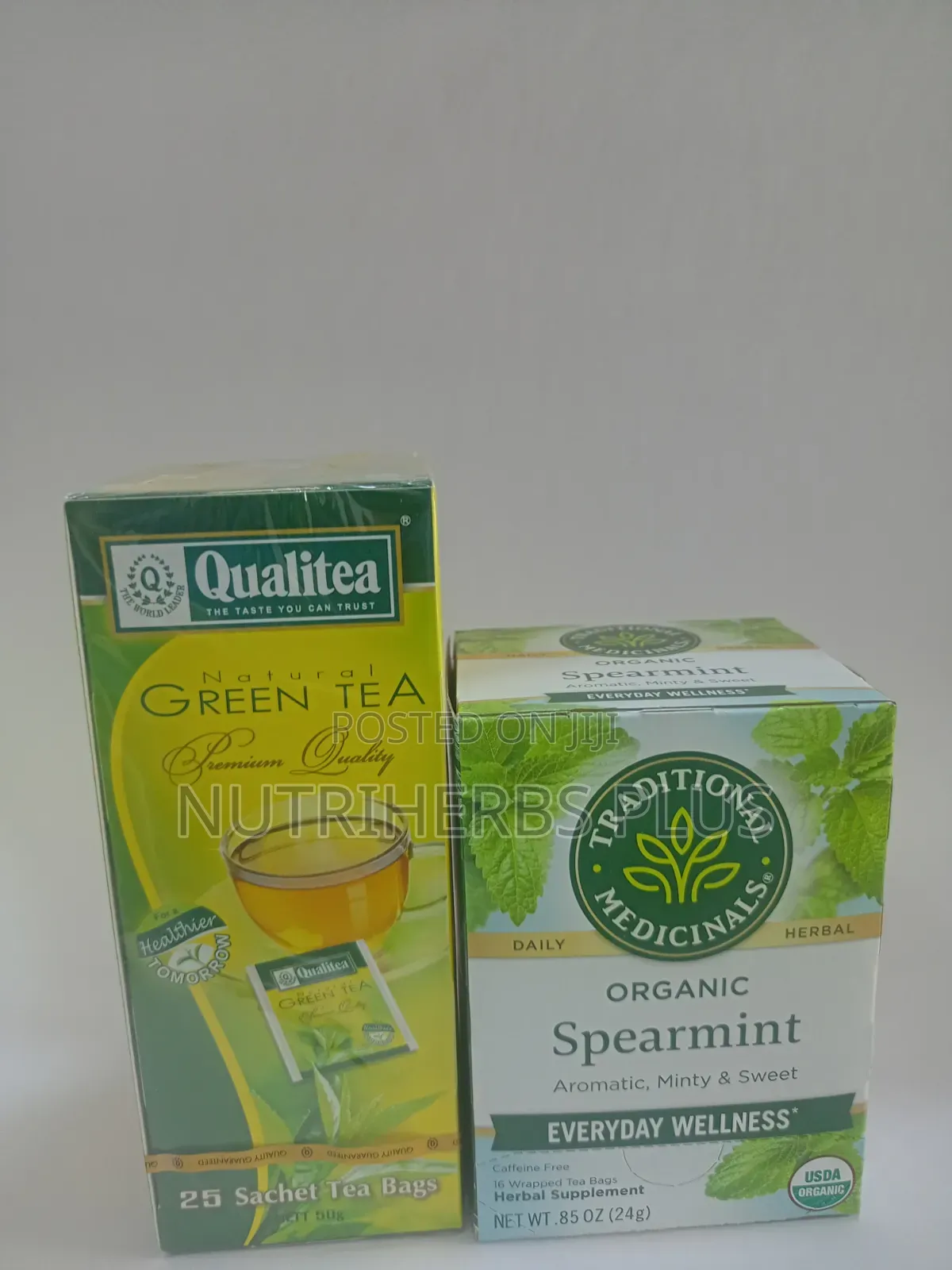 Qualitea Green Tea and Organic Spearmint Tea: Enhanced Digestion