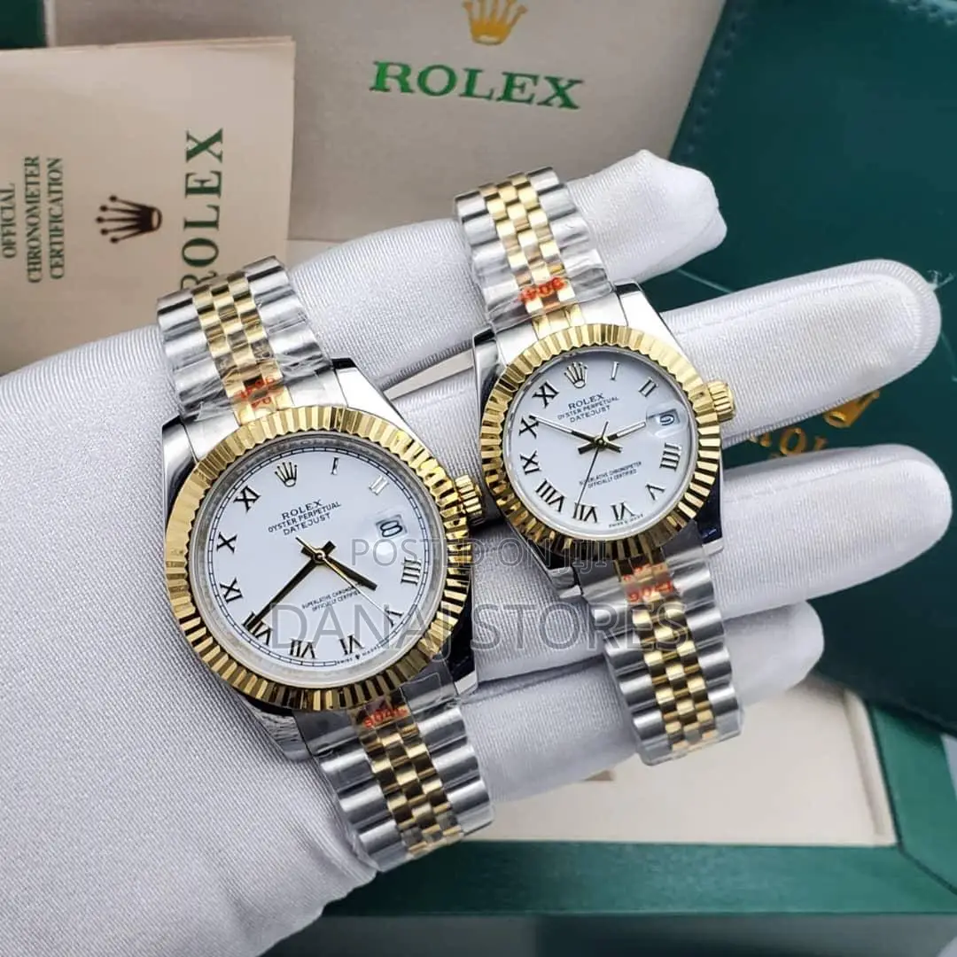 Original Rolex Datejust Couple Wristwatch