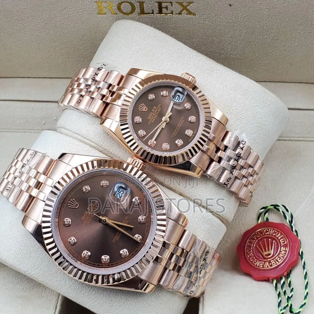 Original Rolex Datejust Couple Wristwatch