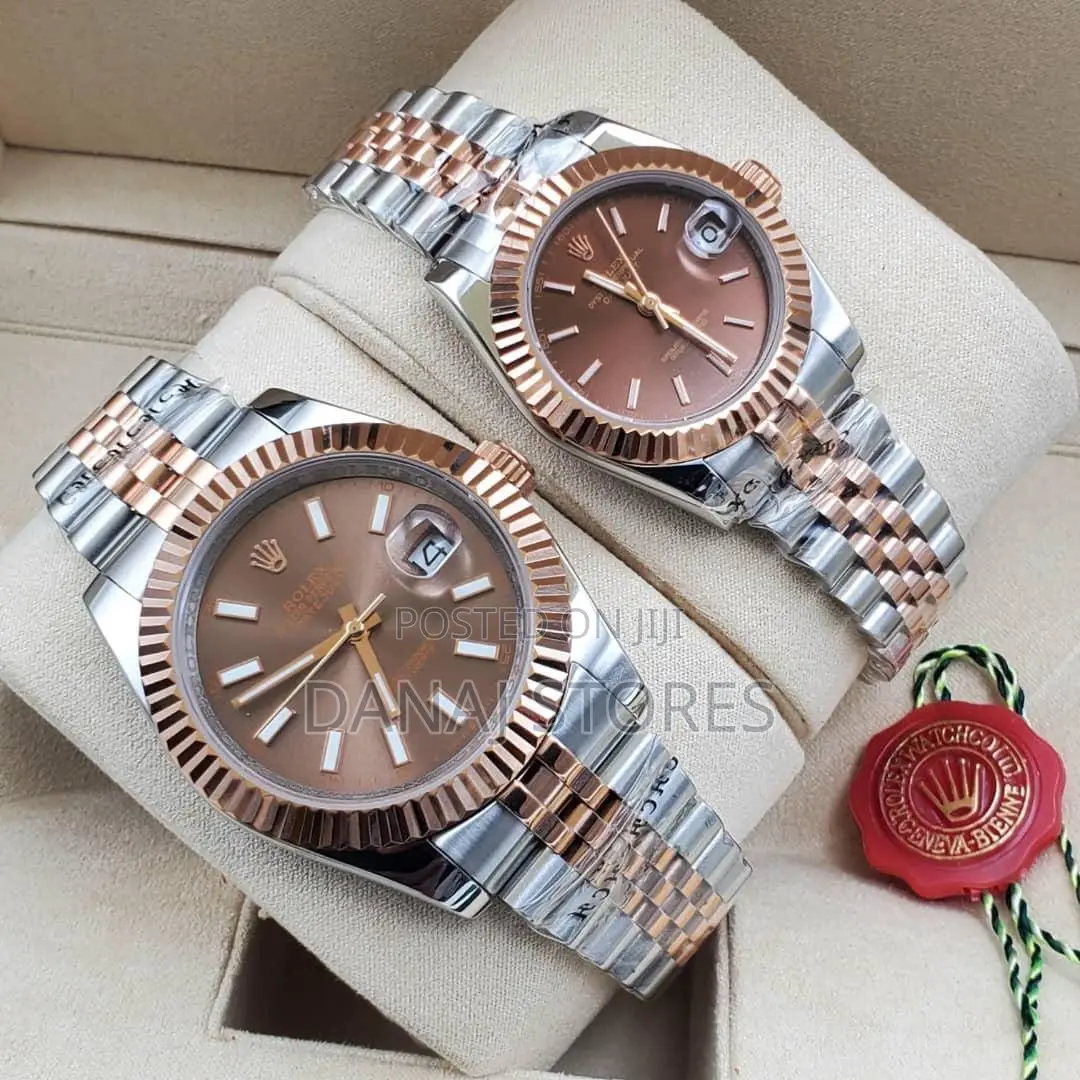 Original Rolex Datejust Couple Wristwatch
