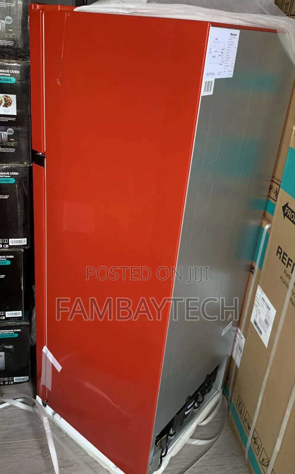 Affordable Hisense 204l Double Door Refrigerator – Red
