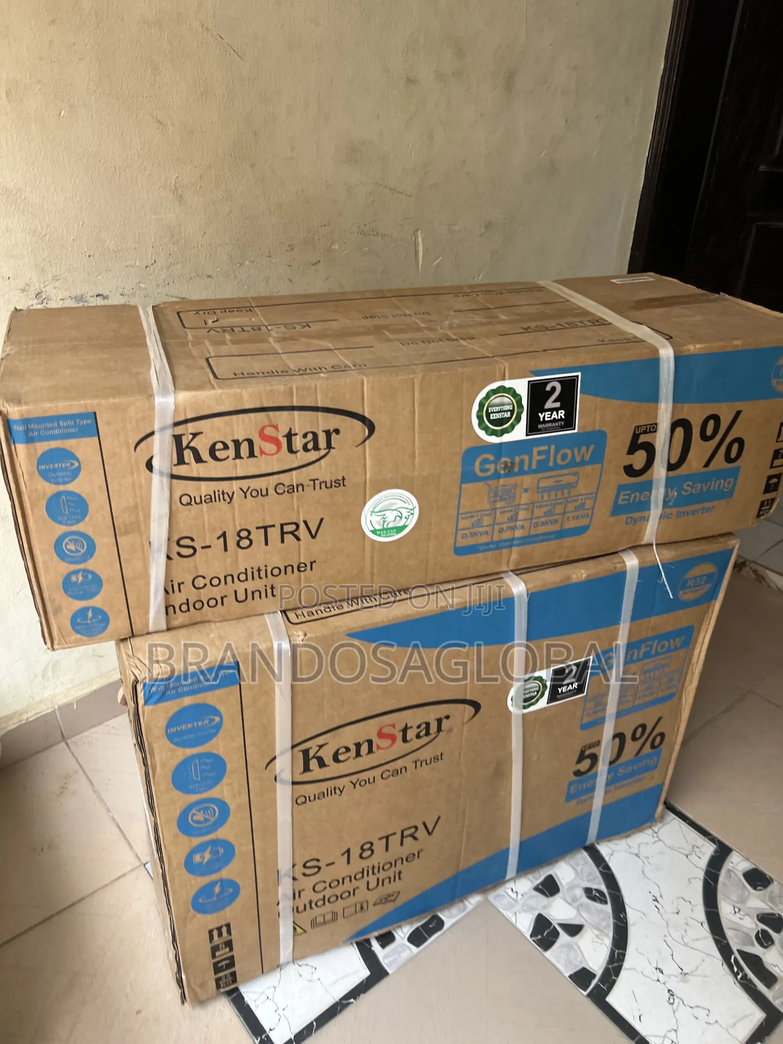 Kenstar 2hp Inverter Ac [Ks-18trv]Powerful Air Distribution Cooling Ac