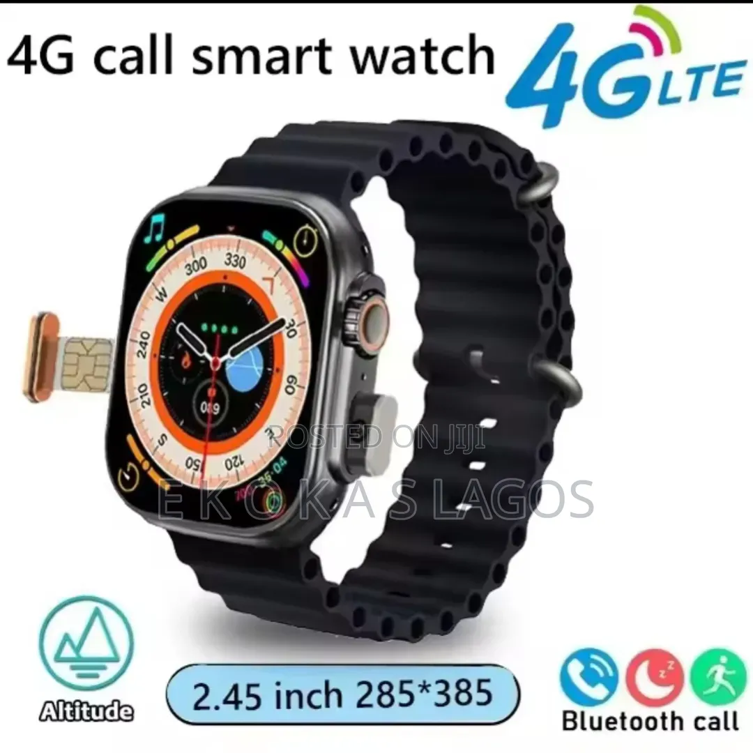 Modern Ultra 4g Sim Card Call Digital Smart Watch