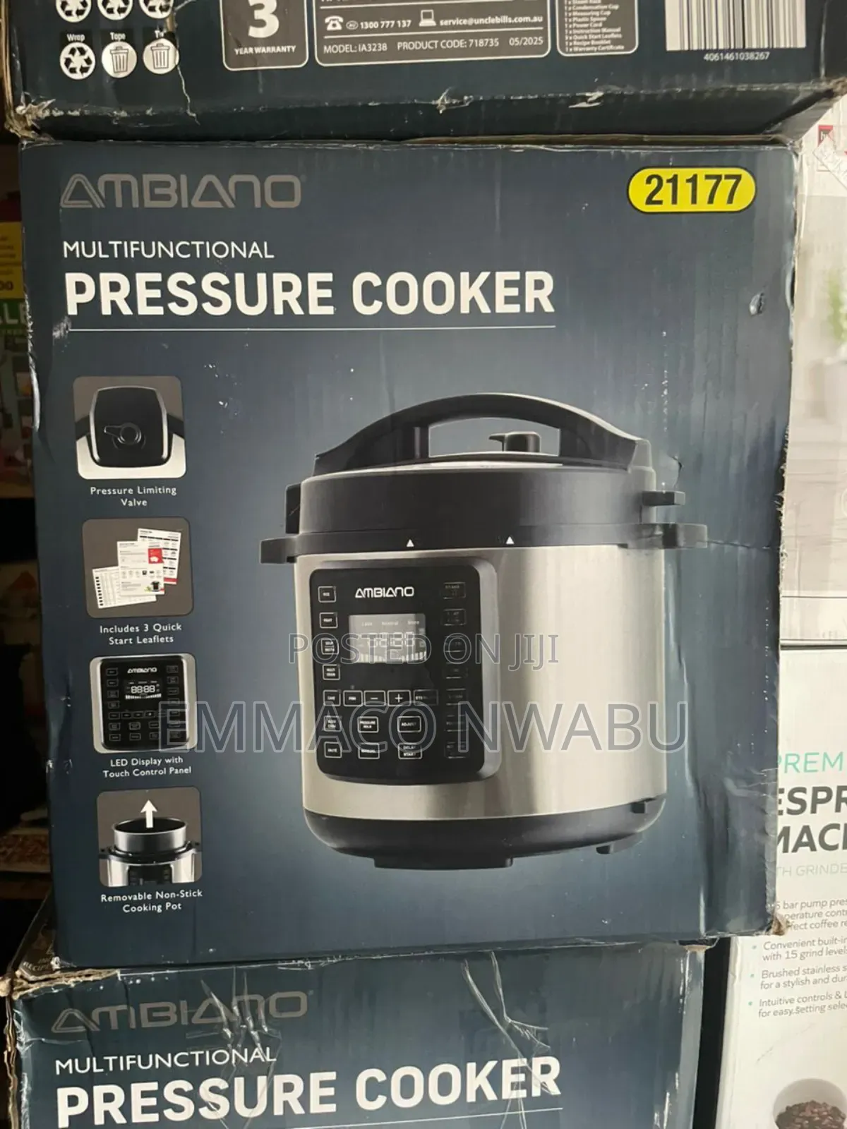 Ambiano 15 in 1 Digital Multifunctional Electric Pressure Cooker