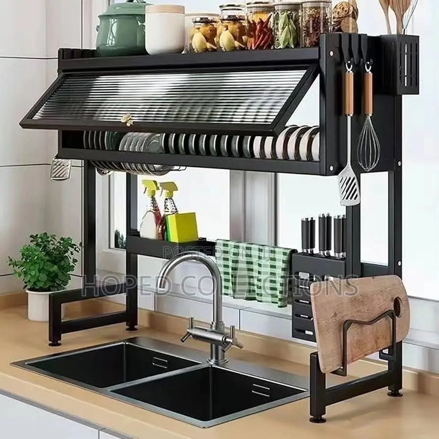 Single Over the Sink Plate Rack