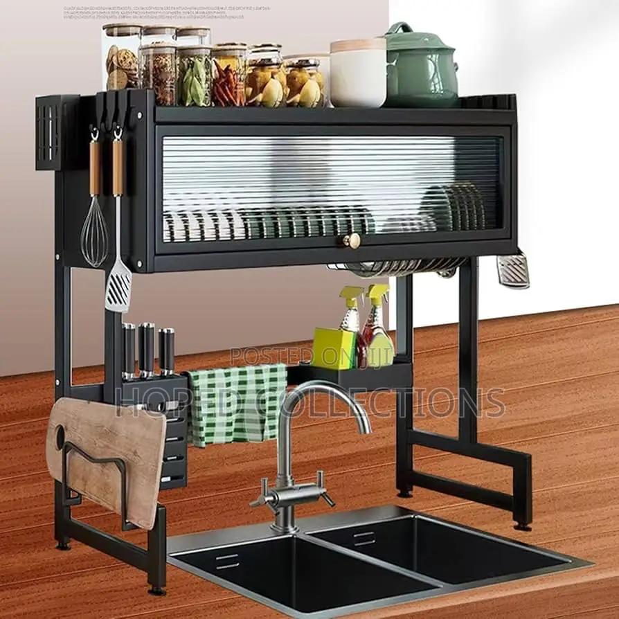 Single Over the Sink Plate Rack