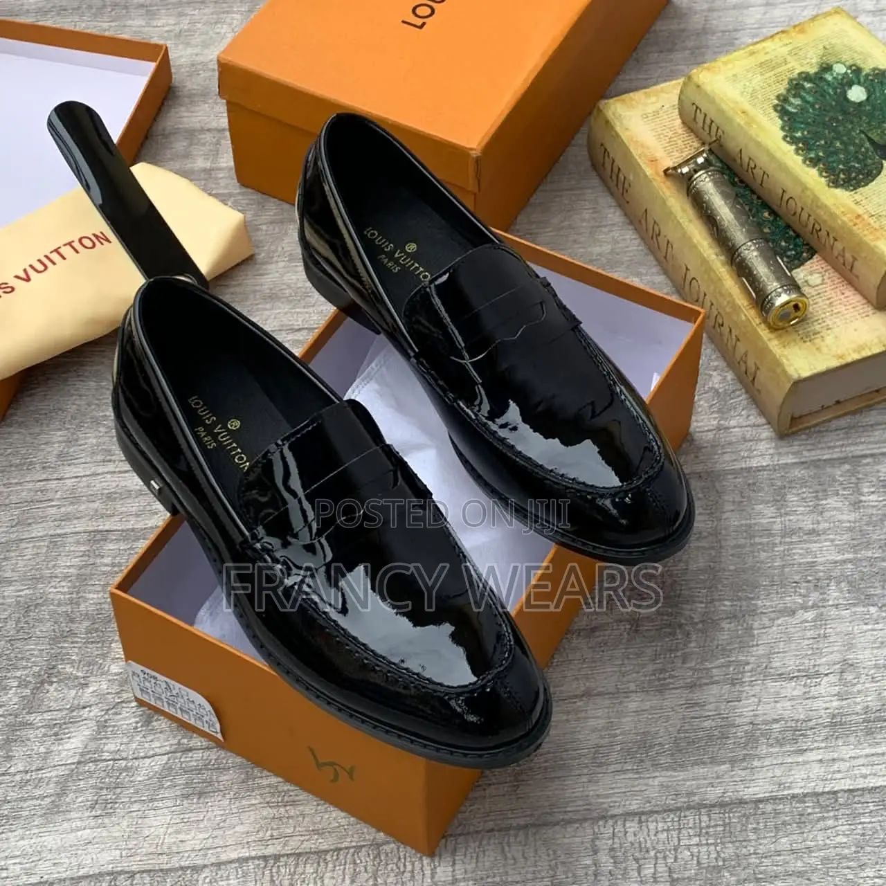 Luxury Burgundy and Black Leather Loafers