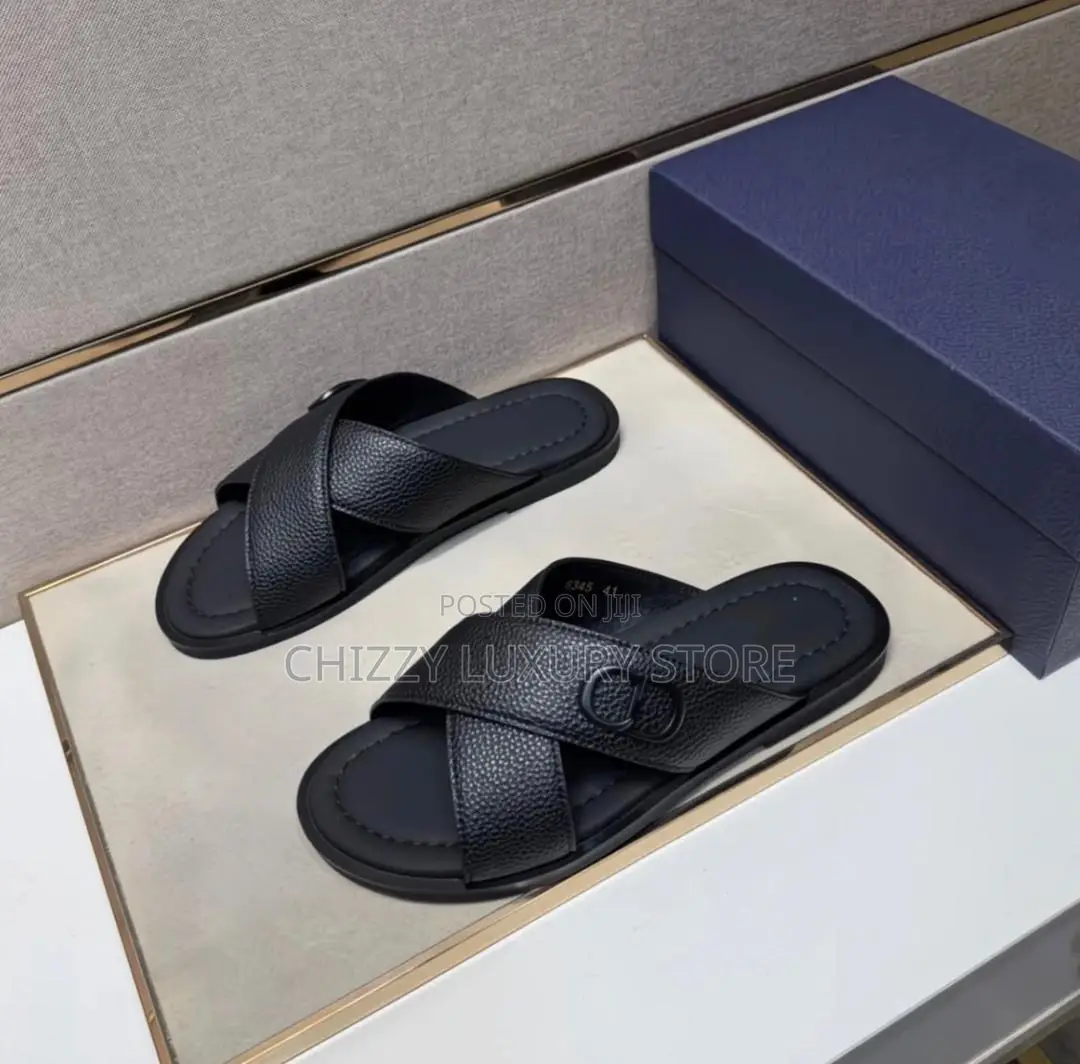 Christian Dior Quality Luxury Men Genuine Leather Pams