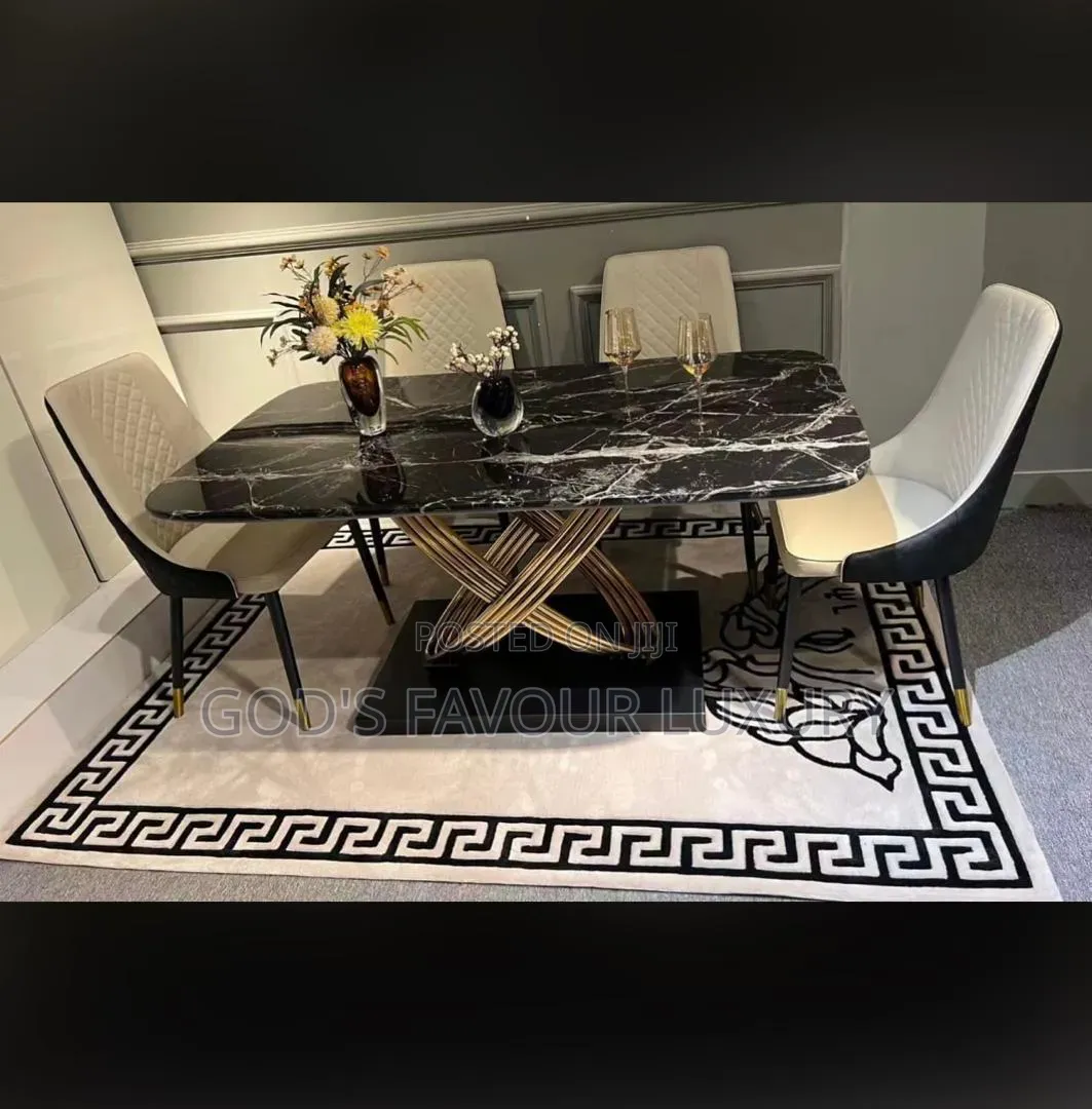 Marble Dining Table and Chairs.