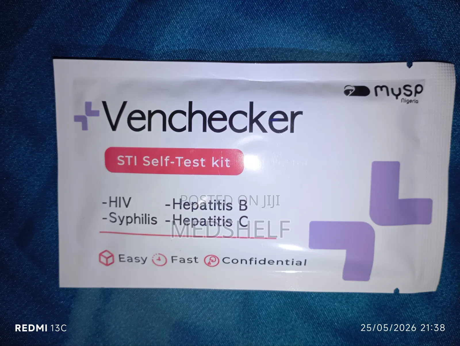 Venchecker 4-in-1 Test Kit Hiv | Syphilis | Hepatitis B | Hepatitis C