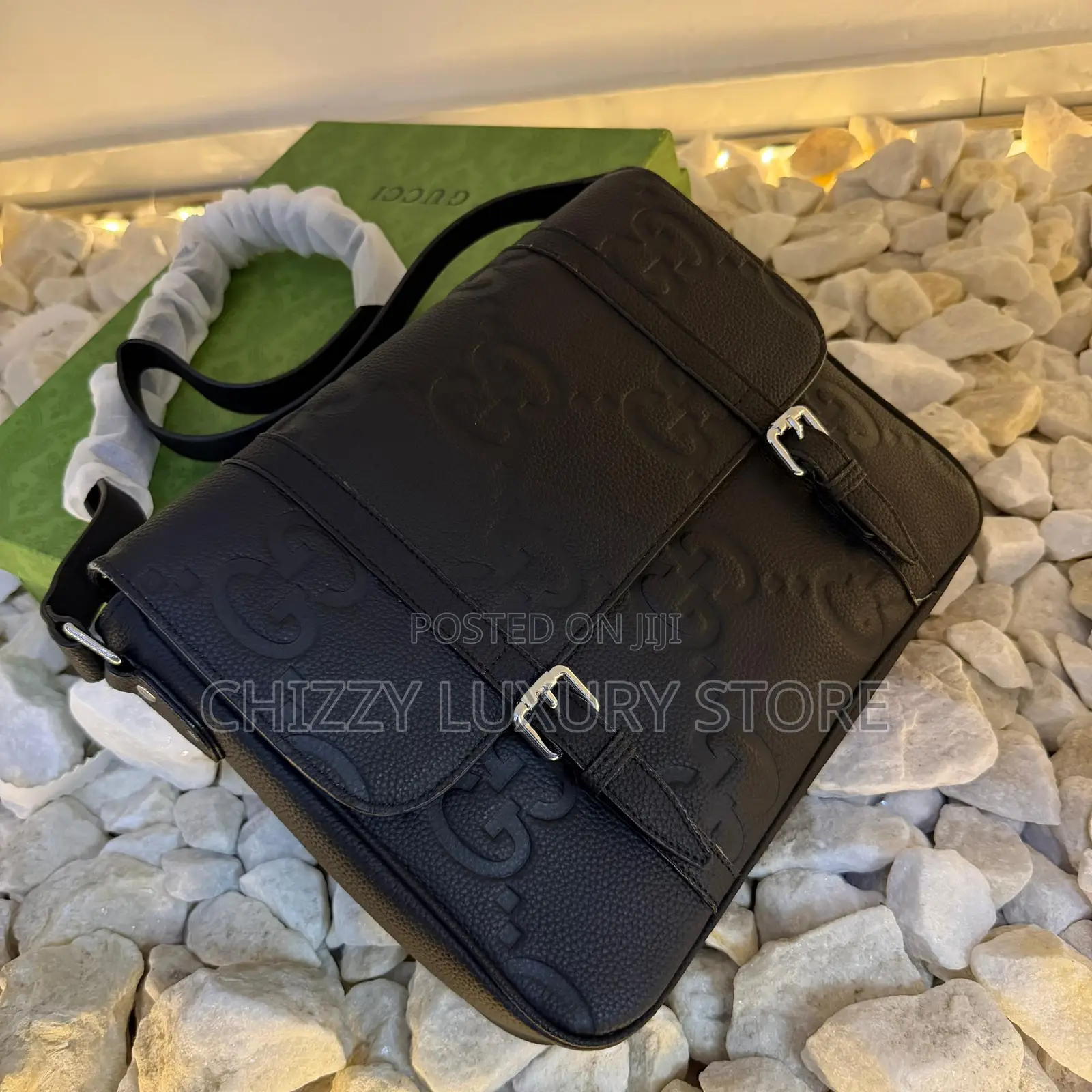 Gucci Quality Luxury Men Genuine Leather Cross Bag
