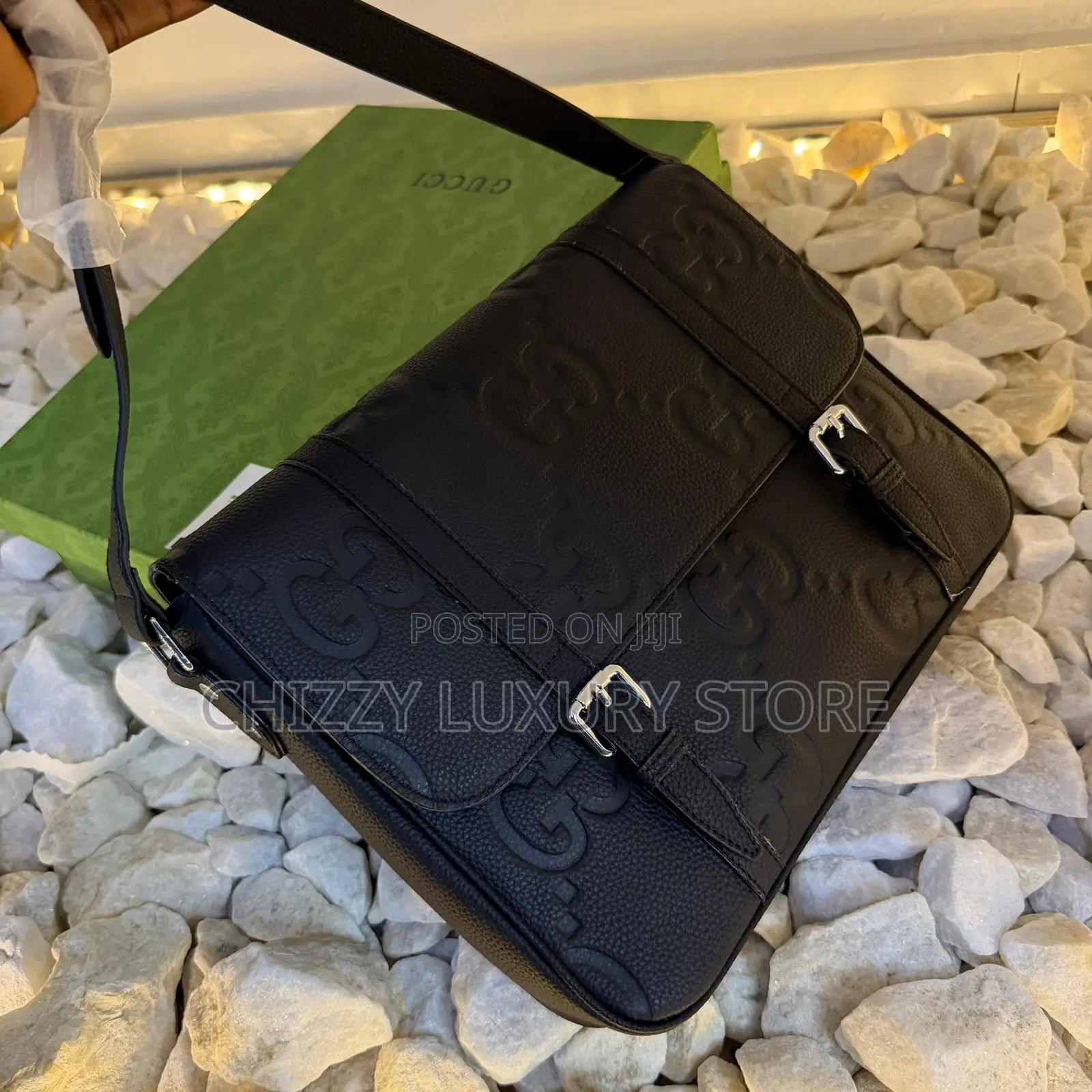 Gucci Quality Luxury Men Genuine Leather Cross Bag