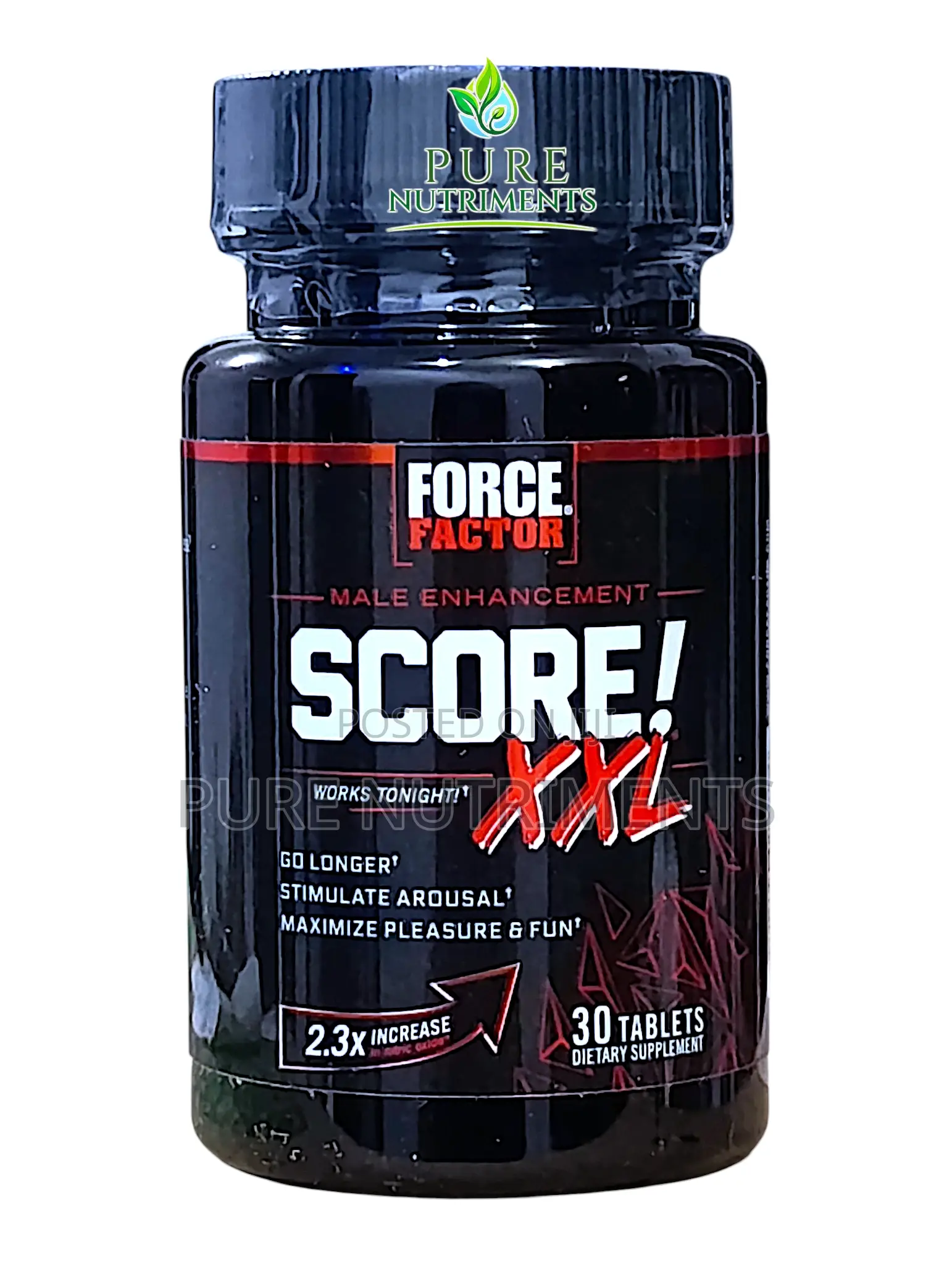 Force Factor Score XXL 30 Tabs for Male Performance, Stamina