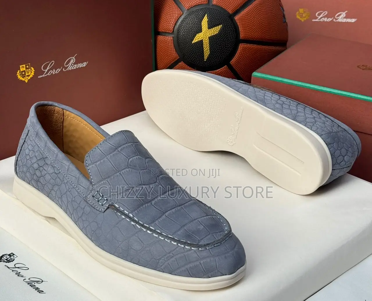 Loro Piana Quality Luxury Men Genuine Leather Shoe