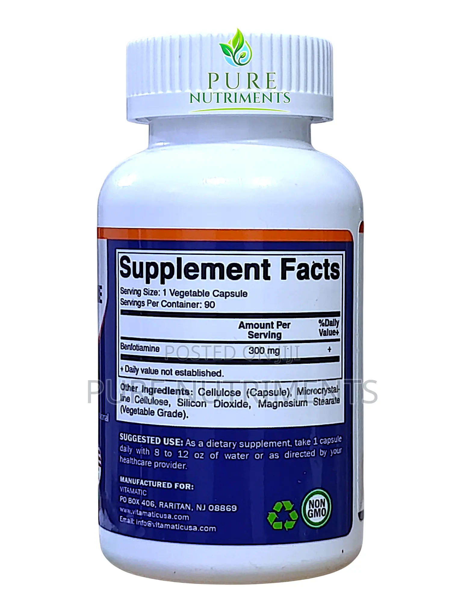 Vitamatic Benfotiamine 300mg 90 Caps for Nerve Blood Sugar Support