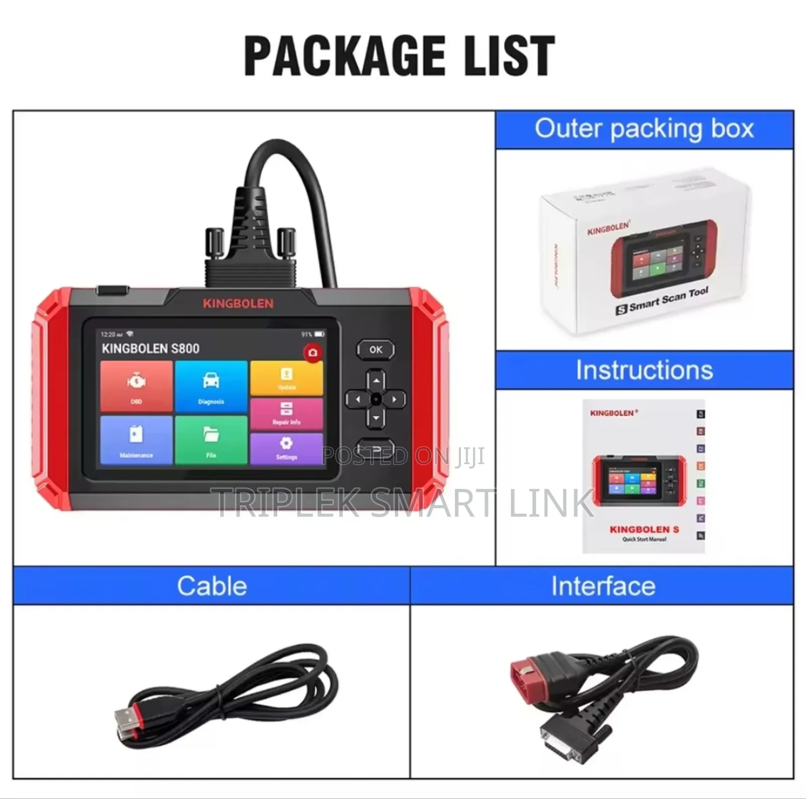 Kingbolen S800 15 Reset Services Life Time Free Update for All Cars